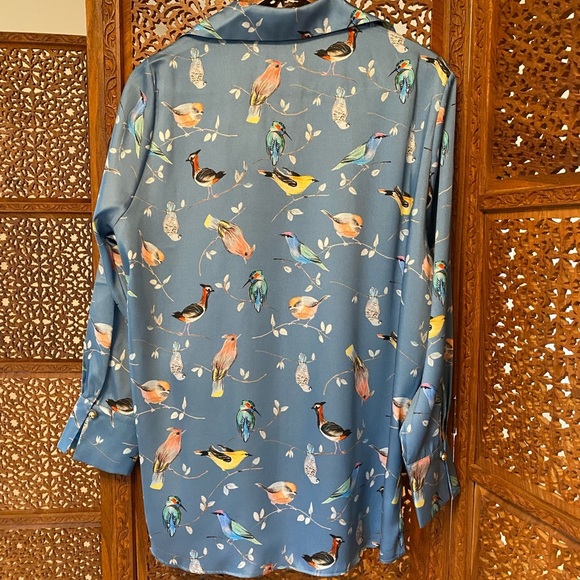 🚺 Pietro Brunelli blue singing bird tunic - Picture 11 of 11